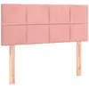 vidaXL Tête de lit Rose 90x5x78/88 cm Velours