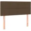 vidaXL Tête de lit Marron Foncé 100x5x78/88 cm Tissu