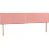 vidaXL Têtes de lit 2 pcs Rose 100x5x78/88 cm Velours