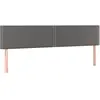 vidaXL Têtes de lit 2 pcs Gris 100x5x78/88 cm Similicuir