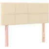 vidaXL Tête de lit Crème 80x5x78/88 cm Tissu