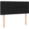 vidaXL Tête de lit Noir 80x5x78/88 cm Tissu