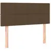 vidaXL Tête de lit Marron Foncé 80x5x78/88 cm Tissu