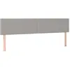 vidaXL Têtes de lit 2 pcs Gris clair 90x5x78/88 cm Tissu