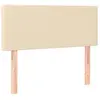 vidaXL Tête de lit Crème 90x5x78/88 cm Tissu