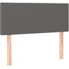 vidaXL Tête de lit Gris 80x5x78/88 cm Similicuir