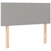 vidaXL Tête de lit Gris clair 90x5x78/88 cm Tissu