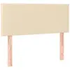 vidaXL Tête de lit Crème 80x5x78/88 cm Tissu