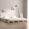 Non communiqué vidaXL Lit de palette 135x190 cm Bois de pin massif Double