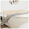 vidaXL Têtes de lit 2 pcs Crème 100x5x78/88 cm Tissu