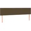 vidaXL Têtes de lit 2 pcs Marron Foncé 100x5x78/88 cm Tissu