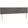 vidaXL Têtes de lit 2 pcs Gris foncé 90x5x78/88 cm Velours