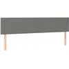 vidaXL Têtes de lit 2 pcs Gris foncé 100x5x78/88 cm Tissu