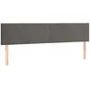 vidaXL Têtes de lit 2 pcs Gris foncé 80x5x78/88 cm Velours