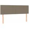 vidaXL Têtes de lit 2 pcs Taupe 72x5x78/88 cm Tissu