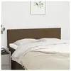 vidaXL Têtes de lit 2 pcs Marron foncé 72x5x78/88 cm Tissu