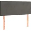 vidaXL Tête de lit Gris foncé 100x5x78/88 cm Velours
