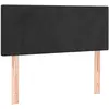 vidaXL Tête de lit Noir 100x5x78/88 cm Velours