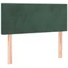 vidaXL Tête de lit Vert foncé 100x5x78/88 cm Velours