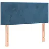 vidaXL Tête de lit Bleu foncé 100x5x78/88 cm Velours