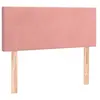 vidaXL Tête de lit Rose 100x5x78/88 cm Velours