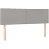 vidaXL Têtes de lit 2 pcs Gris clair 72x5x78/88 cm Tissu
