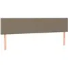 vidaXL Têtes de lit 2 pcs Taupe 90x5x78/88 cm Tissu