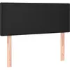 vidaXL Têtes de lit 2 pcs Noir 90x5x78/88 cm Similicuir