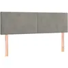 vidaXL Têtes de lit 2 pcs Gris clair 72x5x78/88 cm Velours