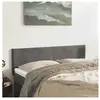 vidaXL Têtes de lit 2 pcs Gris foncé 72x5x78/88 cm Velours