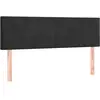 vidaXL Têtes de lit 2 pcs Noir 72x5x78/88 cm Velours
