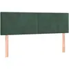 vidaXL Têtes de lit 2 pcs Vert foncé 72x5x78/88 cm Velours