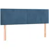 vidaXL Têtes de lit 2 pcs Bleu foncé 72x5x78/88 cm Velours