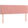 vidaXL Têtes de lit 2 pcs Rose 72x5x78/88 cm Velours