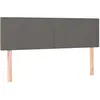 vidaXL Têtes de lit 2 pcs Gris 72x5x78/88 cm Similicuir