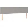 vidaXL Têtes de lit 2 pcs Gris clair 80x5x78/88 cm Tissu