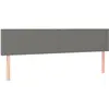 vidaXL Têtes de lit 2 pcs Gris foncé 80x5x78/88 cm Tissu