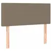 vidaXL Tête de lit Taupe 100x5x78/88 cm Tissu