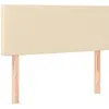 vidaXL Tête de lit Crème 100x5x78/88 cm Tissu