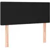 vidaXL Tête de lit Noir 100x5x78/88 cm Tissu