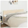 vidaXL Têtes de lit 2 pcs Crème 80x5x78/88 cm Tissu