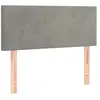 vidaXL Tête de lit Gris clair 90x5x78/88 cm Velours