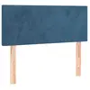 vidaXL Tête de lit Bleu foncé 90x5x78/88 cm Velours