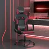 vidaXL Chaise de jeu de massage Noir et rouge bordeaux Similicuir
