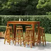 vidaXL Ensemble de bar de jardin 9 pcs Bois d'acacia solide