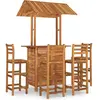 vidaXL Ensemble de bar de jardin 5 pcs Bois d'acacia solide