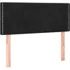 vidaXL Tête de lit Noir 100x5x78/88 cm Velours