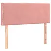 vidaXL Tête de lit Rose 100x5x78/88 cm Velours
