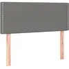 vidaXL Têtes de lit 2 pcs Gris foncé 72x5x78/88 cm Tissu