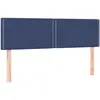 vidaXL Têtes de lit 2 pcs Bleu 72x5x78/88 cm Tissu